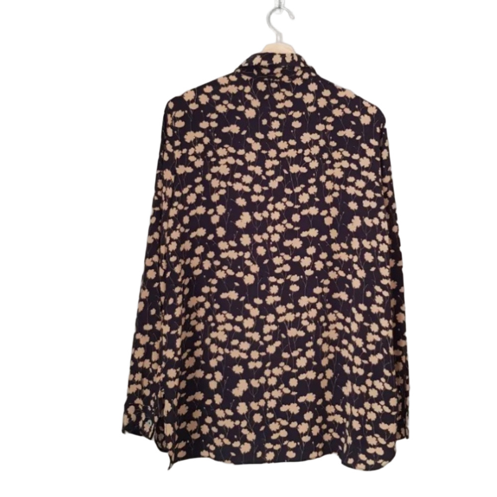 massimo dutti Floral Print Long Sleeve Shirt 12